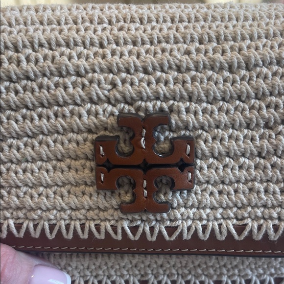 Tory Burch Tan and Brown Crochet Crossbody - Picture 6 of 9